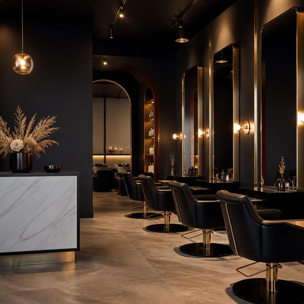 Luxury salon interior