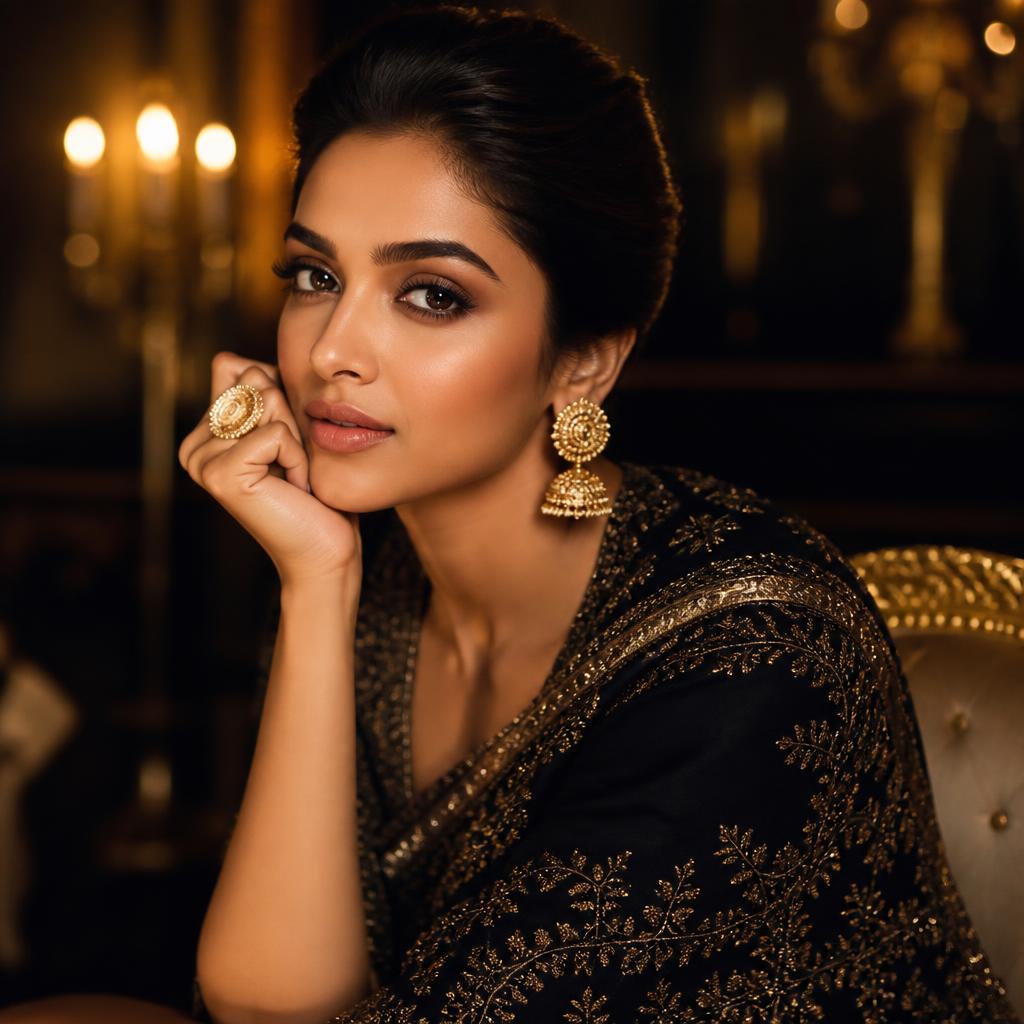Luxury salon editorial portrait